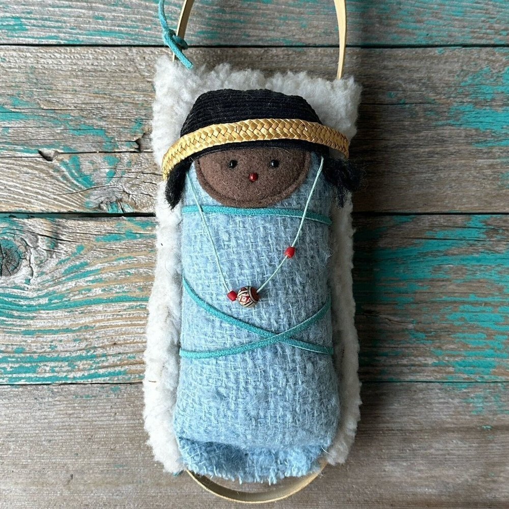 Vintage‎ A Kaleidoscope Original M.A. Lang Native Cloth Doll 12 Inch Art Papoose